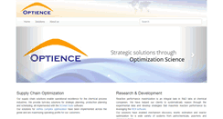 Desktop Screenshot of optience.com