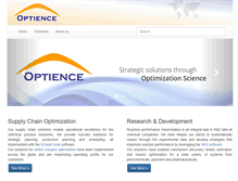 Tablet Screenshot of optience.com